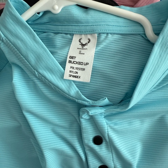 Men's Light Blue BuckedUp Shirt - Picture 4 of 4